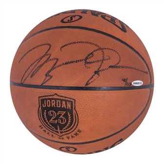 Michael Jordan Signed Laser Engraved 2009 "Jordan 23" Hall of Fame Logo Official NBA Game Basketball LE 40/223 (UDA)